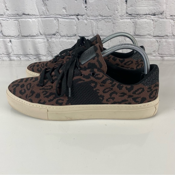 GREATS Brooklyn The Royale Knit Sneaker Shoes Leopard Print Womens US 9.5 - Picture 1 of 10